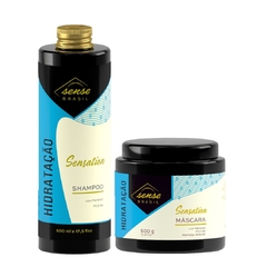 Kit Shampoo e Máscara de Hidratar 500g Sense Brasil Hidratação