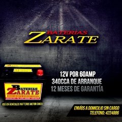 Batería Zarate 12v por 60amp