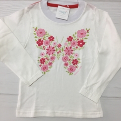 REMERA BLANCA MARIPOSA