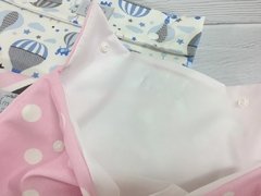 BOLSA ORGANIZADORA CELESTE CON ESTRELLAS BLANCAS - Mapi bebe