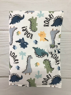 FUNDA LIBRETA SANITARIA IMPERMEABLE DINOS ANIMADOS