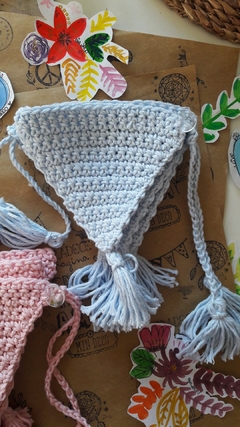 Banderin crochet lila