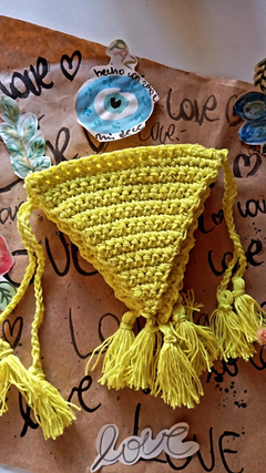 Banderin crochet AMARILLO