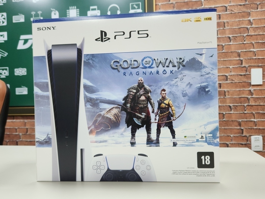 Consola Sony Playstation 5 Edição Digital 825GB + Jogo God Of War Ragnarök
