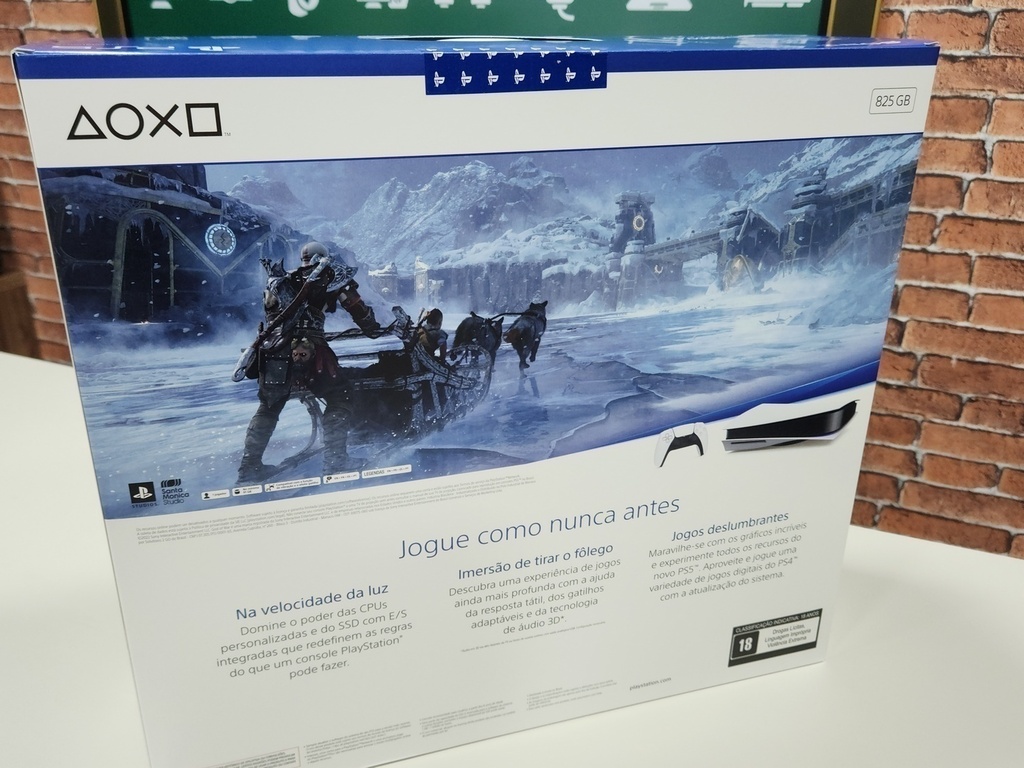 Consola PS5 (825 GB) + Jogo PS5 God Of War Ragnarök (Formato Digital) 