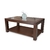 Mesa ratona de vidrio y madera modelo Iara