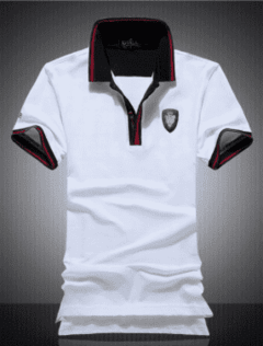 CAMISETA POLO GUCCI WHITE COLARINHO BLACK - comprar online