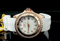 Invicta Feminino 21381 Banh Ouro Rose Cristais - Branco - comprar online