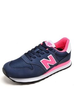 New Balance Tênis New Balance 500 Azul/Rosa