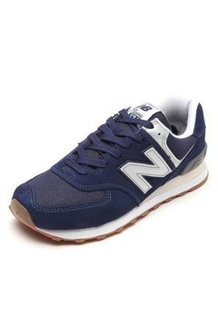 New Balance Tênis New Balance Logo Azul