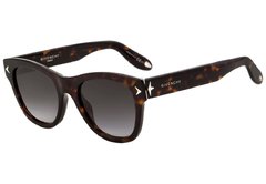 GIVENCHY GV 7010 S - ÓCULOS DE SOL 086 9O MARROM MESCLADO/ PRETO DEGRADÊ - Lente 5,1 cm