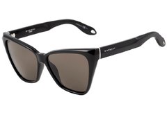 GIVENCHY GV 7032 S - ÓCULOS DE SOL D28 E4 PRETO BRILHO/ PRETO - Lente 5,7 cm