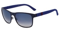 GUCCI GG 2247 - ÓCULOS DE SOL S 4VD KM AZUL FOSCO/ AZUL ESPELHADO DEGRADÊ - Lente 5,6 cm