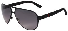 GUCCI GG 2252 S - ÓCULOS DE SOL M7A EU PRETO FOSCO/ PRETO DEGRADÊ - Lente 6,2 cm