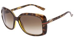 GUCCI GG 3188 - ÓCULOS DE SOL 791 CC MARROM MESCLADO/ MARROM DEGRADÊ - Lente 5,8 cm