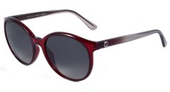 GUCCI GG 3697 S - ÓCULOS DE SOL IPU DX VERMELHO TRANSLÚCIDO E CINZA/ PRETO DEGRADÊ - Lente 5,6 cm