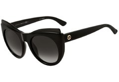 GUCCI GG 3781 S - ÓCULOS DE SOL D28 9O PRETO BRILHO/ PRETO DEGRADÊ - Lente 5,2 cm