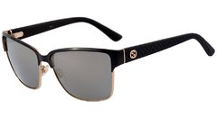 GUCCI GG 4263 - ÓCULOS DE SOL S LOY UE PRETO E DOURADO/ DOURADO ESPELHADO - Lente 6,0 cm