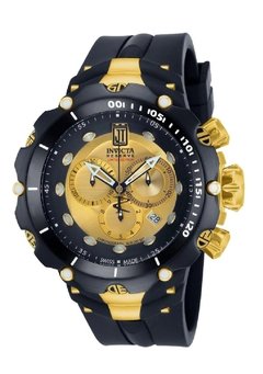 Invicta Venom II Jason Taylor N.14416 pulseira de borracha Black Gold - comprar online