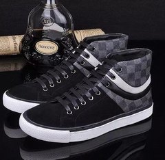 TENIS LOUIS VUITTON CANO ALTO BLACK SILVER