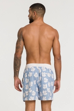 short bloom azul rota do mar - carazzo | moda masculina
