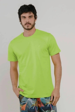 camiseta básica maça verde