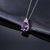 Colar em Prata 925 com Pingente em Pedra Alexandrite Safira Roxa - comprar online