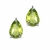 Brincos em Prata 925 Pingente Peridoto Natural Gota 7mm