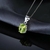 Colar em Prata 925 com Pingente Peridoto Natural Oval 9mm - comprar online