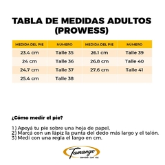 Zapatilla Art. 2008 - PROWESS (36 AL 42) - comprar online