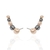 Brinco Ear cuff Pérolas Peach & Grey