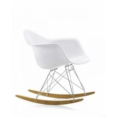 Sillon Eames Plastic Rocking Chair Blanco