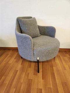 Sillon Bomber Gris 1 Cuerpo