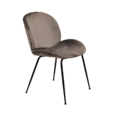 Silla Velvet Base Negra