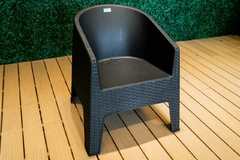 Sillon Oasis Alejo de Exterior simil rattán voss2000. Sillon de pvc apilable ideal para exterior.