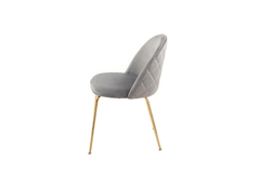 Silla Thea Pana Gris base Dorada