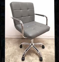 Silla Oficina Giratoria Capitone Gris