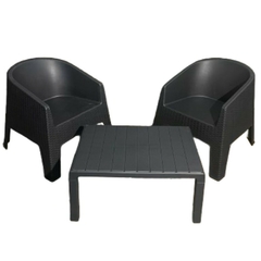 Sillon Oasis Alejo de Exterior simil rattán voss2000. Sillon de pvc apilable ideal para exterior.