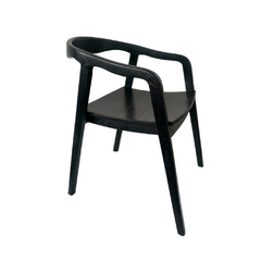 Silla Bali Negra madera Teka