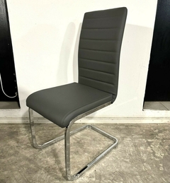 Silla Garan Ecocuero Gris