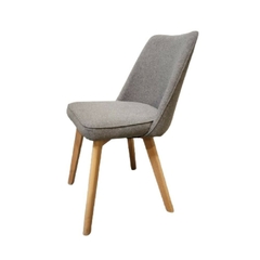 Silla Scandi Gris pata Madera