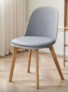 Silla Vita Nórdica Gris pata Madera