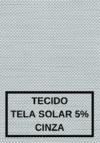 Persiana Rolô - Tela Solar Cinza (Grandes Dimensões Mariana) - comprar online