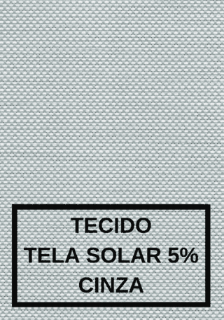 Persiana Rolô - Tela Solar Cinza (Grandes Dimensões Mariana) - comprar online