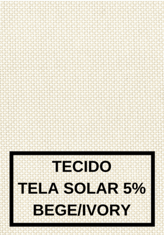 Persiana Rolô - Tela Solar Bege Claro - loja online