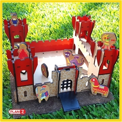 Castillo de madera completo con personajes - KIDZ juguetes