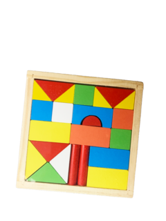 Juego de construccion bloques de madera 23 piezas - KIDZ juguetes