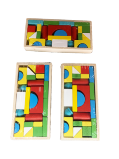 Juego de construccion bloques de madera 26 piezas - comprar online