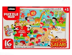 Puzzle de piso Aventura Safari 16 piezas