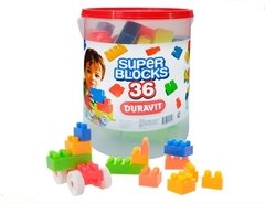 Balde Super blocks 36 piezas